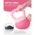 thumbnail image 2 of Kettlebell LAVVON suave antideslizante rosa de 6,5 kg, 2 of 7