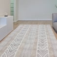 thumbnail image 2 of Casavani Traditional Dining room Cotton Rug, Brown 7x7 Ft, 2 of 6