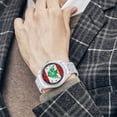 thumbnail image 4 of Lebanese Flag of Lebanon Wrist Watches for Men Metal Band Watch Fashion Three-Hand Watch Gift for Boyfriend Father Husband, 4 of 5