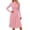 Pink, variant on Women's Casual Fashion High Neck Long Sleeve Solid Color Midi Dress, Fall and Winter Comfortable Dress for Casual Outings, Soft and Breathable Fabric,Army Green,L