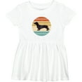 thumbnail image 3 of Inktastic Dachshund Dog Retro Sunset Girls Baby Dress, 3 of 5