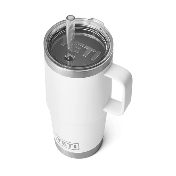 Taza YETI Rambler de 750 ml con tapa de pajita de acero con aislamiento al vacío