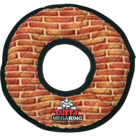 VIP Products Tuffy Mega Ring Dog Toy, Brick