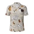thumbnail image 2 of Daiia Dog Animal Pattern Men’s Polo Shirts,Solid Deck Shirt,Classic Fit, Breathable Cotton Polo for Casual and Sport Wear-X-Large, 2 of 7
