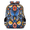Bronze, variant on British Union Jack Flag Multi-Functional Backpack, 16" Waterproof Travel Casual Daypack with Reflective Strip, United Kingdom National Flag Work Laptop Backpack for Men Women