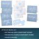 thumbnail image 3 of Tarjetas de agradecimiento Layneria, paquete de 100, azul claro con sobres, 3 of 7