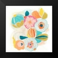 thumbnail image 2 of Vess, June Erica 15x15 Black Modern Framed Museum Art Print Titled - Floral Vibe I, 2 of 5