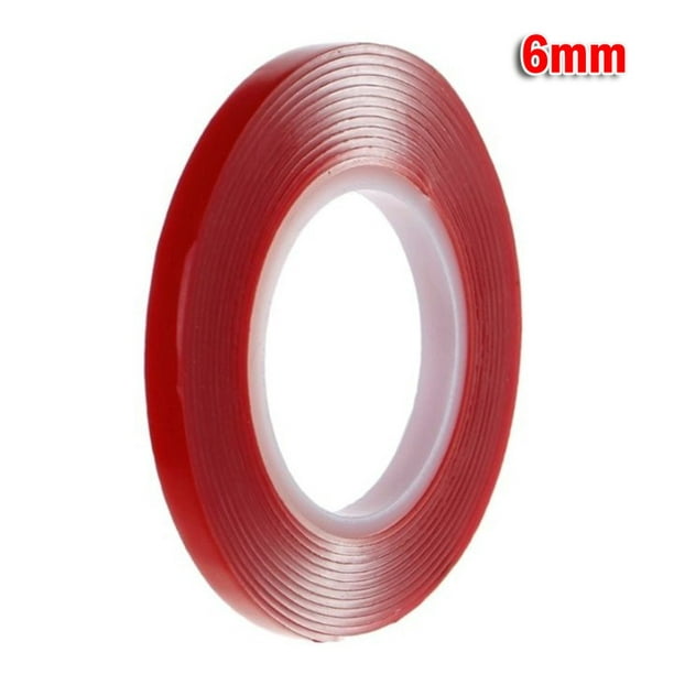 Red Film Nano Tape Acrylic Double Sided Adhesive Reusable Waterproof Sticky  