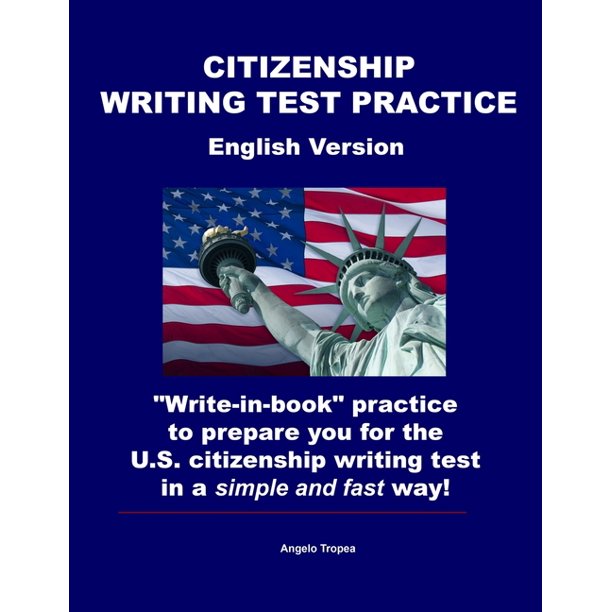Citizenship Writing Test Practice English Version "Writeinbook