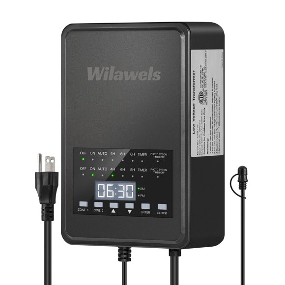 Transformador para iluminación exterior WILAWELS D20LT06 600 W de 120 V a 12 V