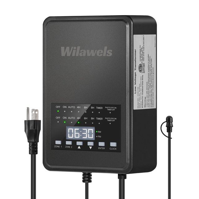 Transformador para iluminación exterior WILAWELS D20LT06 600 W de 120 V a 12 V