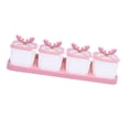 thumbnail image 3 of Juego de 4 tarros para especias Strade Fareast Limited a prueba de polvo color rosa, 3 of 8
