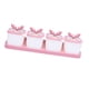thumbnail image 3 of 4 tarros de especias con cucharas y azucareros para restaurantes y cafeterías. rosa blanco, 3 of 9