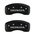 thumbnail image 2 of MGP 4 Caliper Covers Engraved Front & Rear Honda Matte Black finish silver ch, 2 of 2