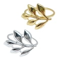 thumbnail image 4 of 12pcs Leaf Shape Napkin Rings Banquet Napkin Decoration Towel Buckles Home Hotel Restaurant Table Decoration Glod, 4 of 9