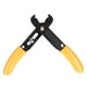 thumbnail image 1 of Cortador pelacables Mini herramienta de pelado de cables de mano ajustable amarillo, 1 of 10