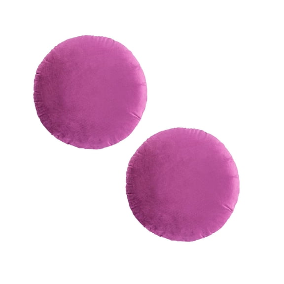 2Pack Pillowcase Round Pillowcase 17.72 Inch Soft Comfortable Zipper Closure Decorative Throw Pillowcase Decorative Pillowcase Cushion Home Decor