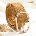 thumbnail image 7 of SUOSDEY Straw Women's Braided Stretch Belts Boho Style Skinny Waist Belt for Jeans Dresses, 7 of 7