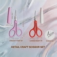 thumbnail image 3 of Small Travel Craft Scissors Set for Sewing Embroidery Paper Cutting Knitting Stainless Steel High Precision Sharp Tip Safety Cases, 3 of 7