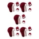 thumbnail image 2 of Qarigey Sombrero para niños pequeños Algodón cómodo Lana No se ensucia fácilmente Manoplas de doble capa Guantes de invierno Kit cálido Vino rojo 5Conjunto, 2 of 6