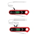 thumbnail image 4 of Termómetro para alimentos Sonda de acero inoxidable LCD Digital Lectura instantánea Alta precisión Fodable Sobretemperatura Reloj Indicador de temperatura Sonda de 1 pieza Inevent HA010430-01B, 4 of 7