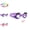 Purple, variant on AsdQ Goggles with Eyelashes, Funny Swim Goggles, Anti-Fog No Leak Swim with Lashes (Pink)