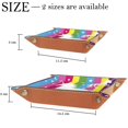 thumbnail image 4 of Jewelry Dish Trinket Tray Home Decor Wedding Gift for Her Small Ring Holder Colorful Unicorn Rainbow Pattern Flag, 16x16cm, 4 of 6