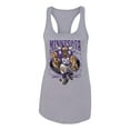 thumbnail image 2 of Wild Bobby, Minnesota Fans | MIN Fantasy Football ,Sports, Ladies Racerback Tank Top, Heather Grey, X-Large, 2 of 4