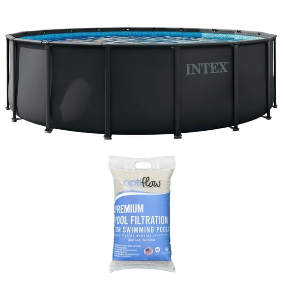 Intex Ultra XTR Frame 18' x 52" Above Ground Pool Set with OptiFlow Premium Filter Sand