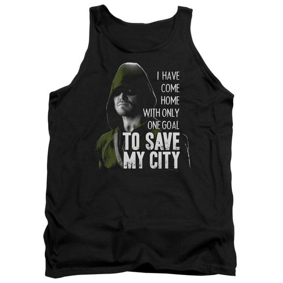Arrow Save My City Adult Tank Top Black
