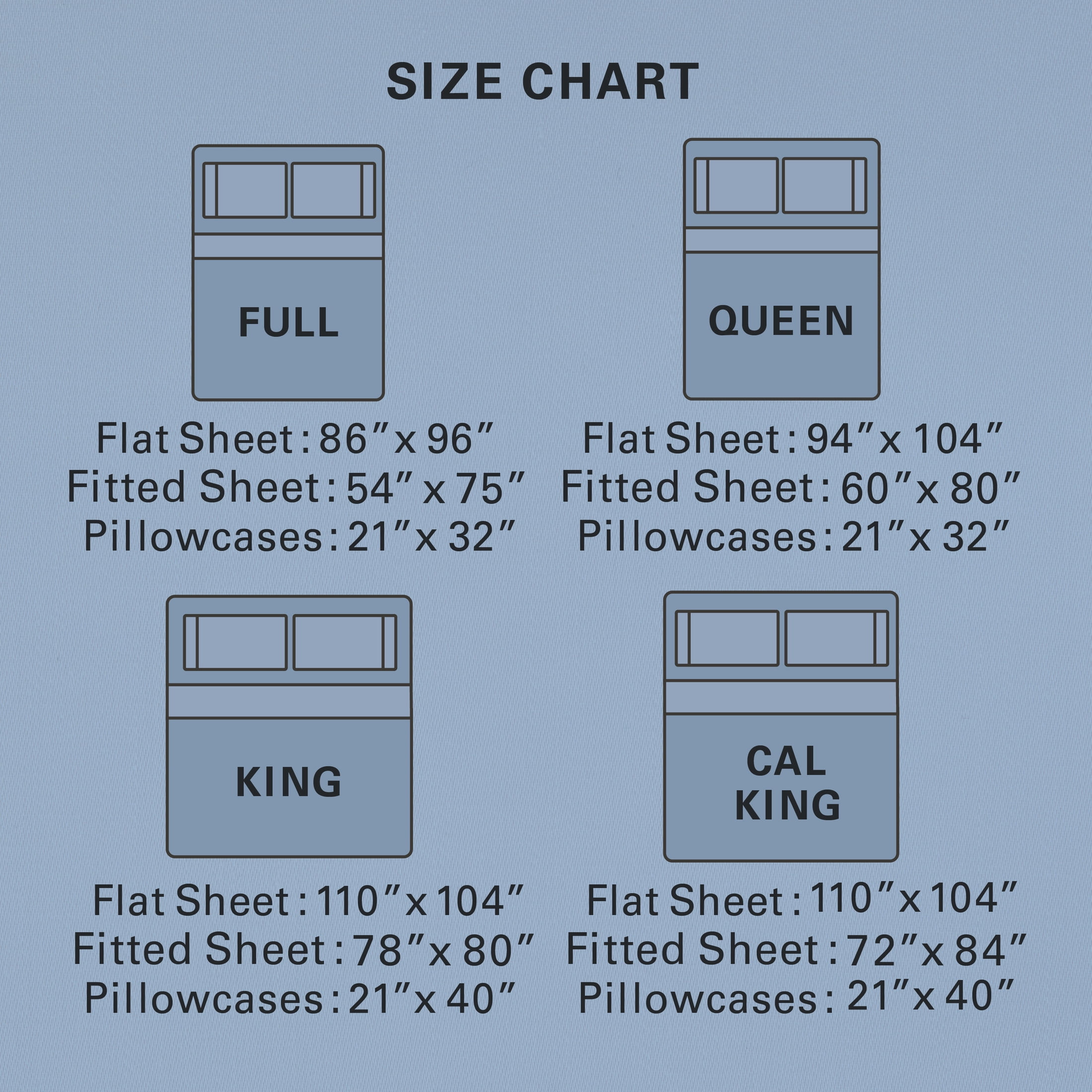 Allswell 100% TENCEL™ Lyocell Queen Sheet Set, 4-Piece Soft & Silky Bed Sheets and Pillowcases, Cooling Bedding for Bed in a Bag Sets, Blue Water