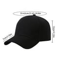 thumbnail image 3 of Baseball Cap Men Women - Classic Adjustable Plain Hat Black, 3 of 3