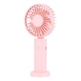 thumbnail image 1 of Ventilador portátil, ventilador de mano compacto con Base, silencioso, elegante, ligero, Personal, pequeño ventilador de escritorio para interior y Rosa, 1 of 9