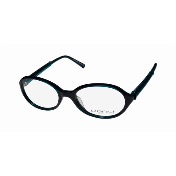 NEW KOALI 7066K WOMENS/LADIES OVAL FULL-RIM BROWN / TEAL FRAME DEMO LENSES 49-18-135 EYEGLASSES/GLASSES
