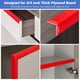 thumbnail image 5 of Protector de pared para esquinas Protalwell, goma flexible, color rojo, 2,5 cm, 5 of 7