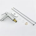 thumbnail image 3 of JERFIT Modern Single Handle Bathroom Sink Faucet, Chrome Deck Mount 1 or 3 Hole Vanity Faucet with Dual Fountain & Flow Spray Modes, Easy Install, 3 of 10