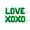 Green, variant on Letter Balloons - LOVE XOXO 16" Inch Alphabet Letters Foil Mylar Balloon Valentine's Day Party Banner (Gold)
