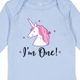 thumbnail image 4 of Inktastic 1st Birthday Unicorn Girls Long Sleeve Baby Bodysuit, 4 of 5