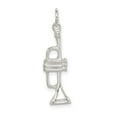 thumbnail image 4 of Sterling Silver Trumpet Pendant Necklace for Musicians and Jazz Enthusiasts, Unisex Music Jewelry with Detailed Instrument Design, Symbolic Style for Performance and Band Fans, 4 of 6