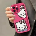 thumbnail image 1 of Sanrio Hello Kitty Cat Phone Cases For iPhone 12 14 15 11 13 Pro Max XS XR 8 7 Plus SE2 Soft Lens Protection Lovely Gift Cover RJ, 1 of 7