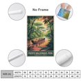 thumbnail image 2 of Vintage City Travel Poster of Puerto Maldonado Peru with River And Rainforest Canvas Poster, 2 of 8