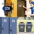 thumbnail image 6 of Reflective Mailbox Numbers for Outside - 7 Sets Waterproof Mailbox Numbers Stickers, 2" ,3" & 4"  Self Adhesive 0-9 Vinyl Number for Mailbox, Door, Garbage Bins, Address Number (White), 6 of 6
