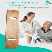 Wooden Slide Transfer Board with Handle, 500 lbs Capacity Heavy Duty Slide Boards for Transfers of Seniors and Handicap, 30" x 8" x 1"inch - Solid Wood, can also be used for heavy item transfer