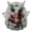 D001- Black, variant on Mini Seasonal Decoration, Ghost Decorations, Squeeze Toys, Halloween Toys, 2X2 Inch Orange Bead Filled Soft Squeeze Ghost for Relaxation, Classroom Party Hand Squeeze and Small
