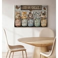 thumbnail image 5 of It's Okay Kittens Self-Love Canvas Wall Art, Cute Cat Decor, Inspirational Self-Care Quote Artwork For Bedroom, Nursery, Bathroom, Ready To Hang 8*12inch(20*30cm), 5 of 6