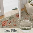 thumbnail image 6 of Moynesa 3'x5' Floral Bedroom Rugs Rugs, Area Rugs 3x5ft Rug for Entryway Ultra-Thin Soft Rug, Non-Slip Washable Rugs Stain Resistant Boho Rug Low-Pile Throw Rug for ‎Living Room Office,Coffee, 6 of 8