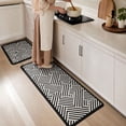 thumbnail image 6 of Diatomaceous Earth Absorbent Mat, 2 Pack Water and Oil Absorbing Quick Dry Non Slip Kitchen Bathroom Entryway Rug, Multicolor, 16x24 and 16x47 Inch, 6 of 7