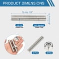 thumbnail image 2 of Uxcell UNC Fully Threaded Rod Length Right Hand Thread with Nuts for Various Applications 1/2"-13 x 2.76" 2, 2 of 6