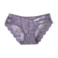 thumbnail image 4 of Sexy Lace Women S Panties Comfortable Ultra Thin Underwear Fashion Floral Embroidery Briefs Mid Waist Underpants, 4 of 5