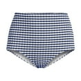 thumbnail image 3 of Lands' End Women's Plus Size Tummy Control Gingham Tugless High Waisted Bikini Bottoms, 3 of 3
